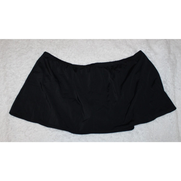 NWT Avenue Swim Skort Skirt Shorts Swim Bottoms Black Women's Plus Size 26W - Picture 13 of 13